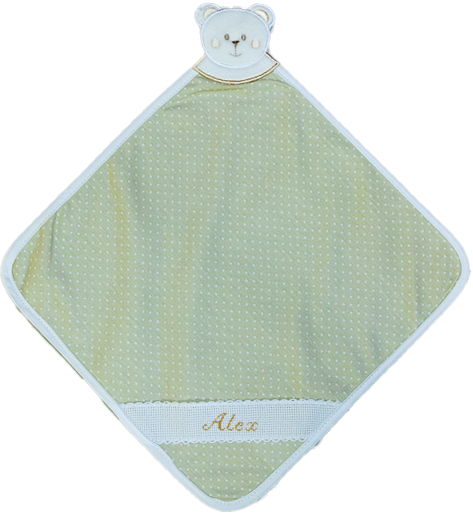 Personalized cross-stitch comforter