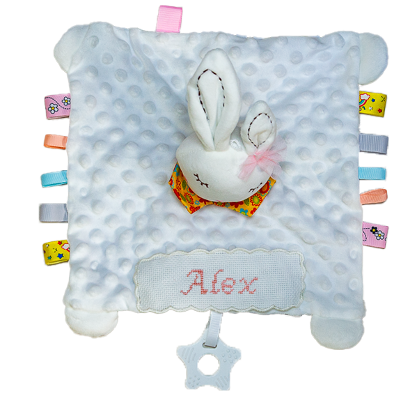 Personalized cross-stitch comforter