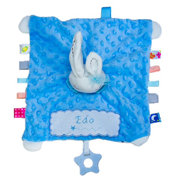 Personalized cross-stitch comforter