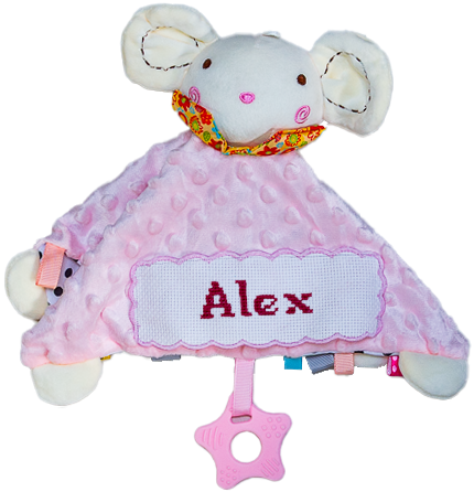 Personalized cross-stitch comforter