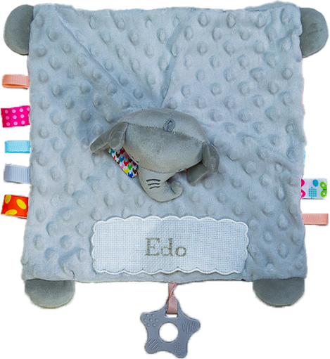 Personalized cross-stitch comforter